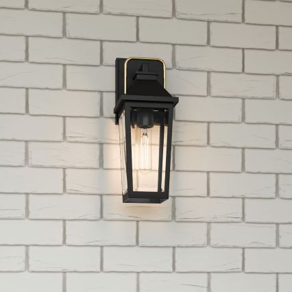 Quoizel - Venkovní nástěnné svítidlo BUCKLEY 1xE27/40W/230V IP44 černá