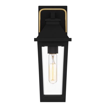 Quoizel - Venkovní nástěnné svítidlo BUCKLEY 1xE27/40W/230V IP44 černá