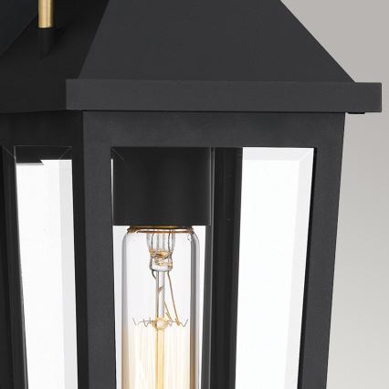 Quoizel - Venkovní nástěnné svítidlo BUCKLEY 1xE27/40W/230V IP44 černá