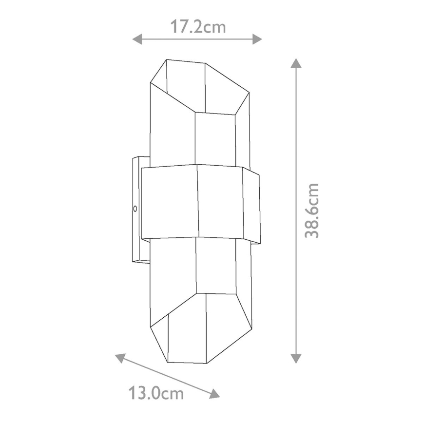 Quoizel - LED Venkovní nástěnné svítidlo CHASM 2xLED/5,5W/230V IP44