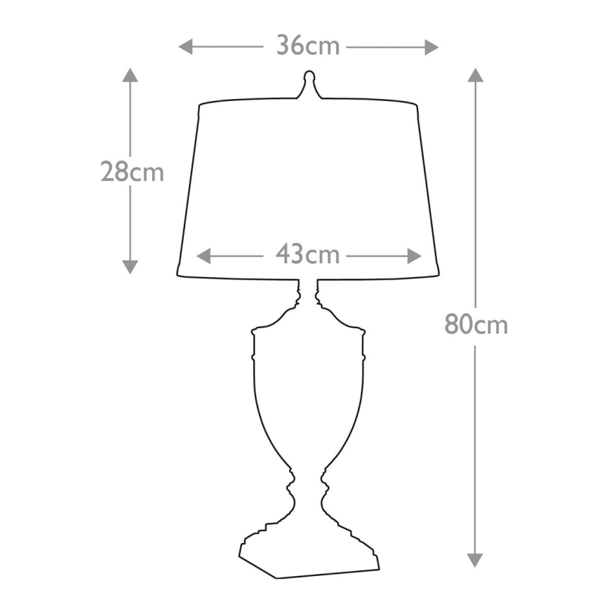 Quoizel - Stolní lampa DENNISON 1xE27/60W/230V bronzová