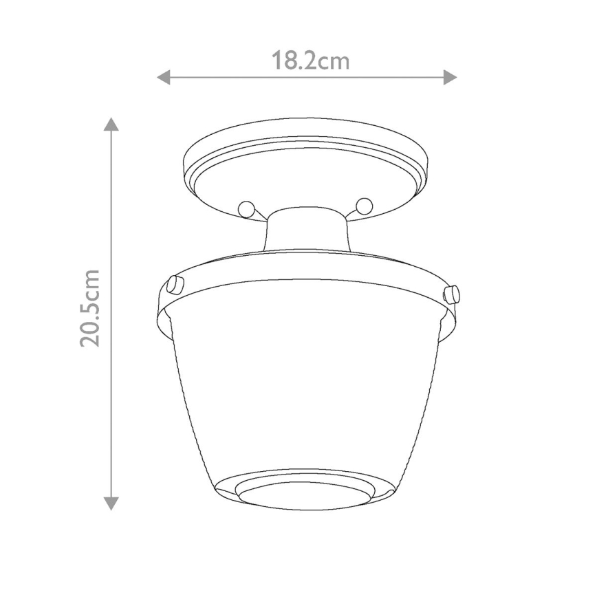 Quoizel - Koupelnové stropní svítidlo DUBLIN 1xE27/40W/230V IP44 zlatá