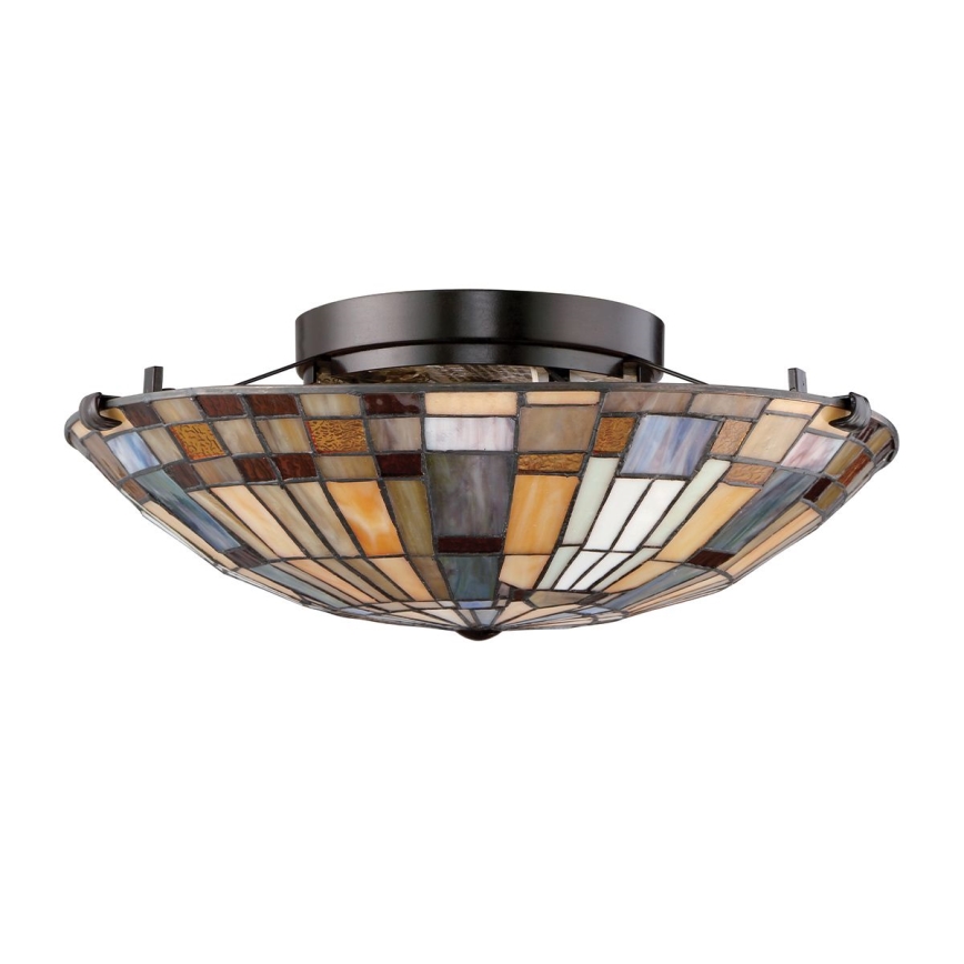 Quoizel - Stropní svítidlo INGLENOOK 2xE27/60W/230V pr. 40,7 cm