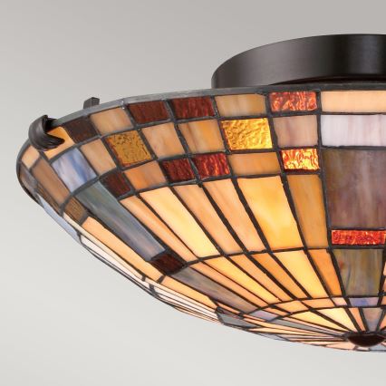 Quoizel - Stropní svítidlo INGLENOOK 2xE27/60W/230V pr. 40,7 cm