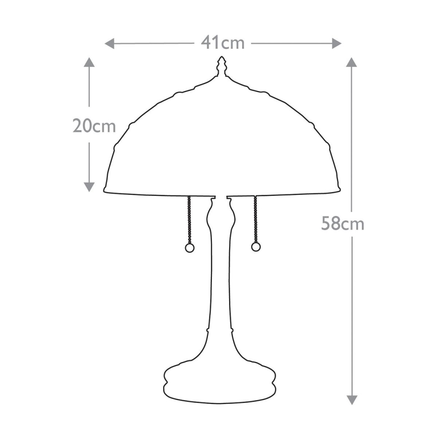 Quoizel - Stolní lampa KAMI 2xE27/60W/230V