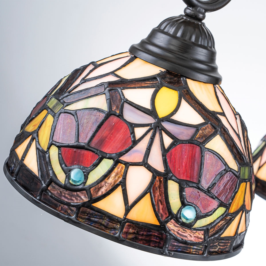Quoizel - Lustr na řetězu Tiffany LARISSA 3xE27/60W/230V pr. 63,6 cm