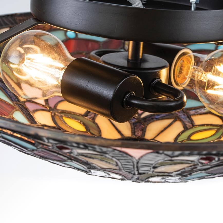 Quoizel - Stropní svítidlo Tiffany LARISSA 2xE27/40W/230V pr. 41,2 cm