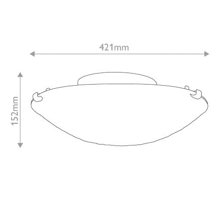 Quoizel - Stropní svítidlo Tiffany LARISSA 2xE27/40W/230V pr. 41,2 cm