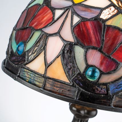Quoizel - Stolní lampa Tiffany LARISSA 1xE14/40W/230V pr. 20 cm