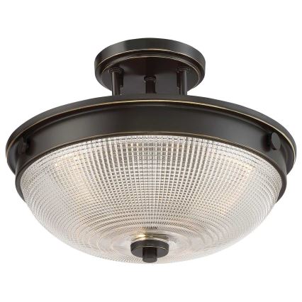 Quoizel - Přisazený lustr MANTLE 2xE27/60W/230V bronzová