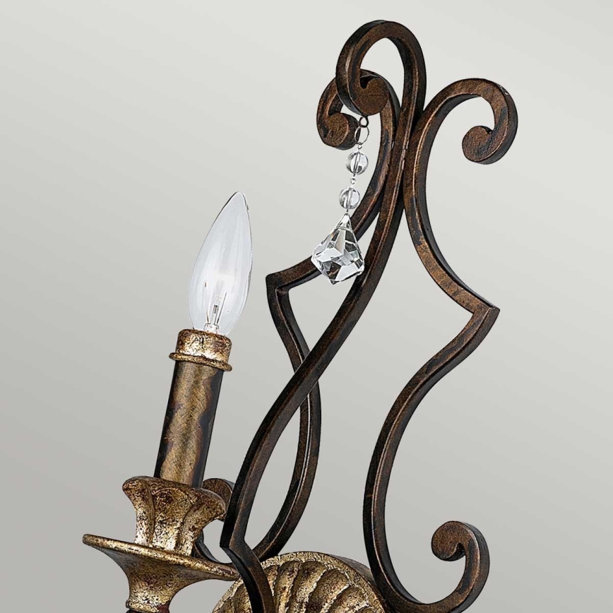 Quoizel - Nástěnné svítidlo MARQUETTE 1xE14/60W/230V bronzová