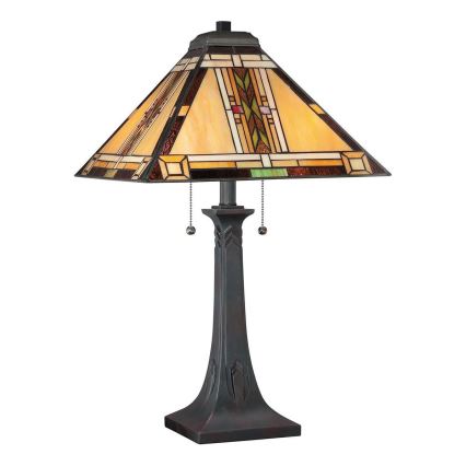Quoizel - Stolní lampa Tiffany NAVAJO 2xE27/60W/230V