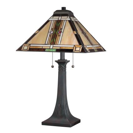Quoizel - Stolní lampa Tiffany NAVAJO 2xE27/60W/230V