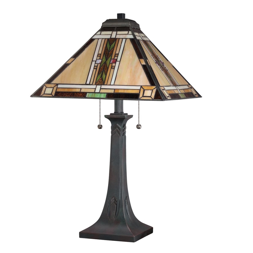 Quoizel - Stolní lampa Tiffany NAVAJO 2xE27/60W/230V
