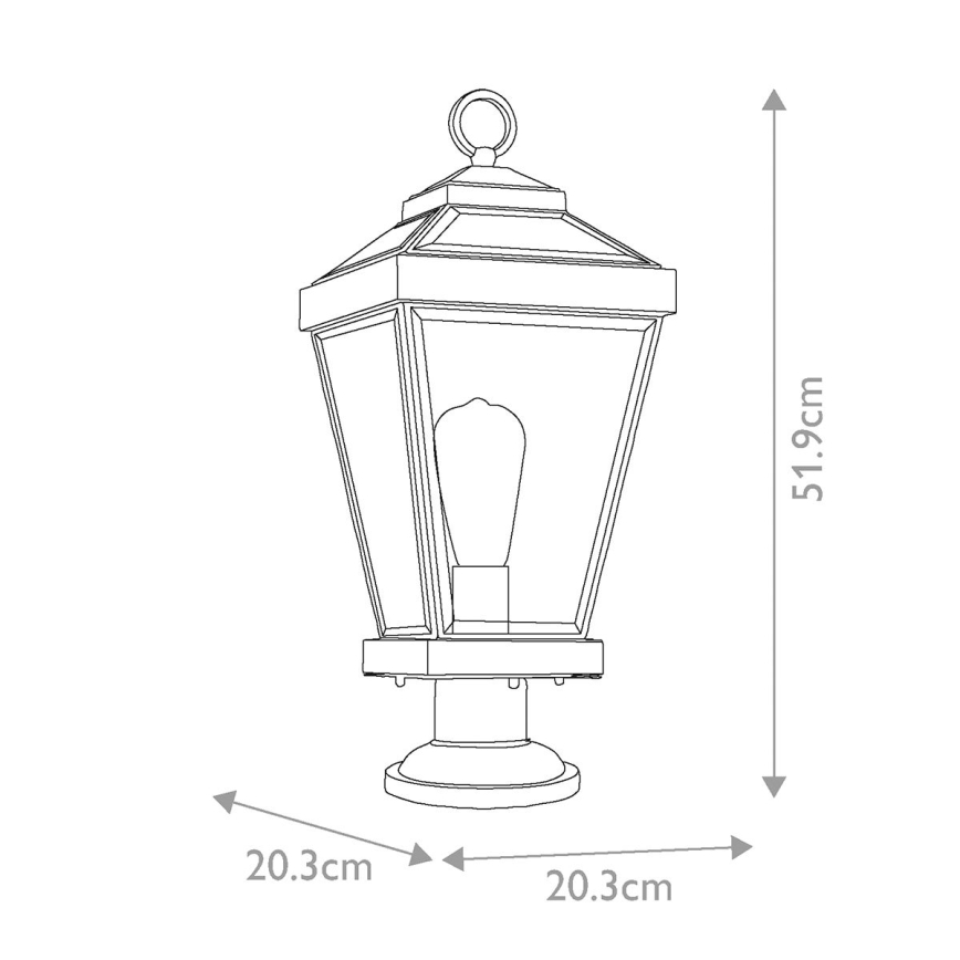 Quoizel - Venkovní lampa RAVINE 1xE27/60W/230V IP44 hnědá
