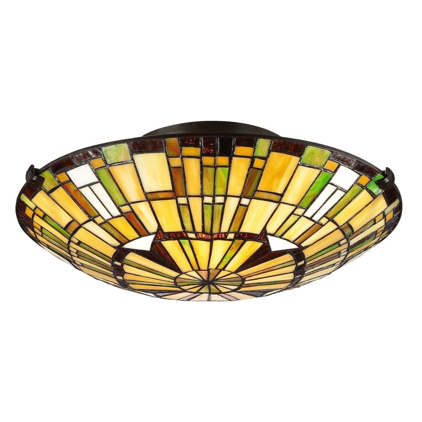 Quoizel - Stropní svítidlo Tiffany REED 2xE27/60W/230V pr. 42 cm