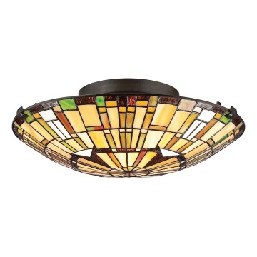 Quoizel - Stropní svítidlo Tiffany REED 2xE27/60W/230V pr. 42 cm