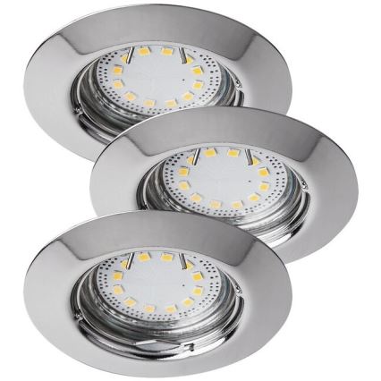 Rabalux - SADA 3xLED Koupelnové podhledové svítidlo 3xGU10/3W/230V IP44