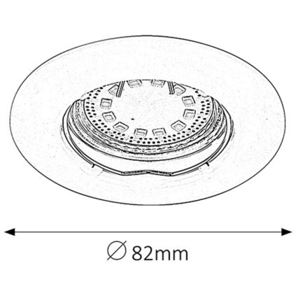 Rabalux - SADA 3xLED Koupelnové podhledové svítidlo 3xGU10/3W/230V IP44