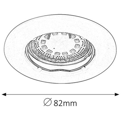 Rabalux - SADA 3xLED Podhledové svítidlo 3xGU10/3W/230V IP40