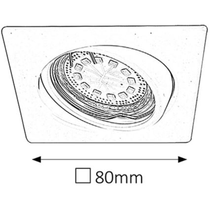 Rabalux - SADA 3xLED Podhledové svítidlo 3xGU10/3W/230V IP40