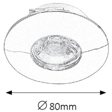 Rabalux - SADA 3xLED Koupelnové podhledové svítidlo 3xLED/4W/230V IP44