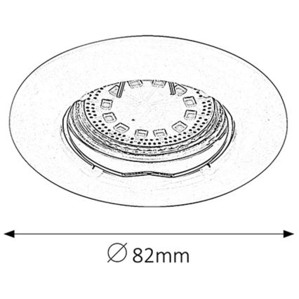 Rabalux - SADA 3xLED Podhledové svítidlo 3xGU10/3W/230V IP40