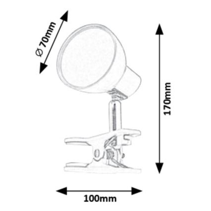 Rabalux - LED Lampa s klipem LED/5W/230V