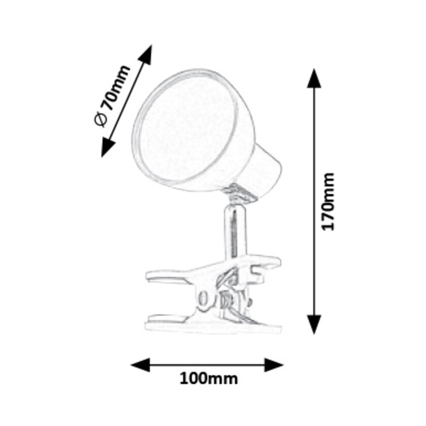 Rabalux - LED Lampa s klipem LED/5W/230V