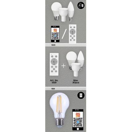 Rabalux - LED RGB Stmívatelná žárovka GU10/5W/230V Wi-Fi 3000-6500K