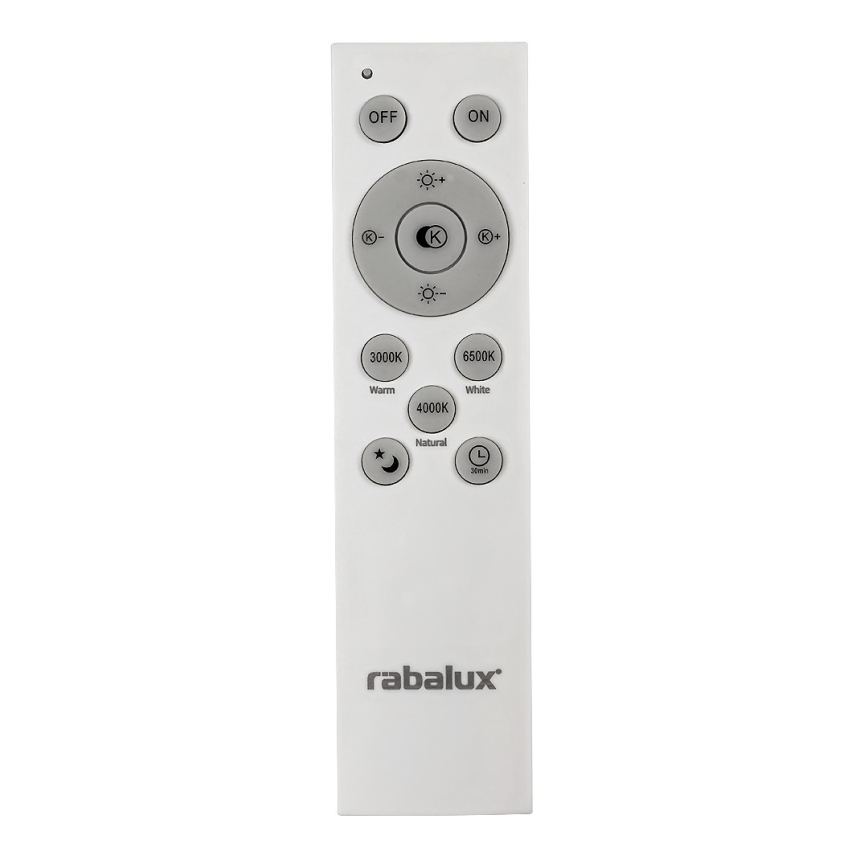 Rabalux - LED Stmívatelné stropní svítidlo LED/40W/230V 3000-6500K černá + dálkové ovládání