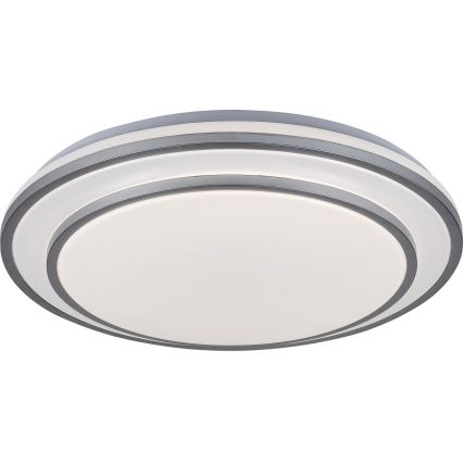 Rabalux - LED Stmívatelné stropní svítidlo LED/40W/230V 3000-6500K stříbrná + dálkové ovládání