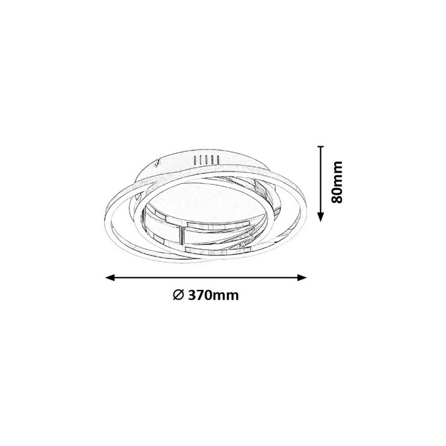 Rabalux - LED Stropní svítidlo LED/30W/230V pr. 37cm