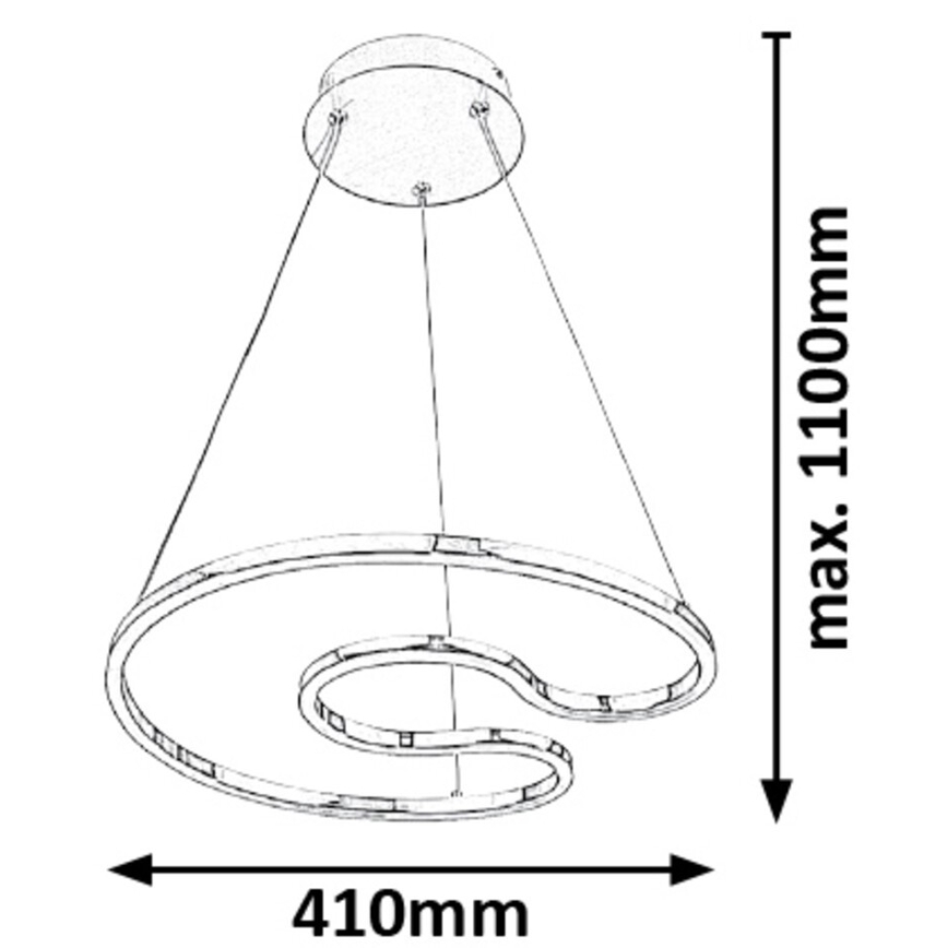 Rabalux - LED Lustr na lanku LED/30W/230V