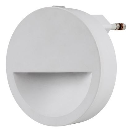 Rabalux - LED Noční světlo se senzorem soumraku LED/0,5W/230V 3000K pr. 65 mm