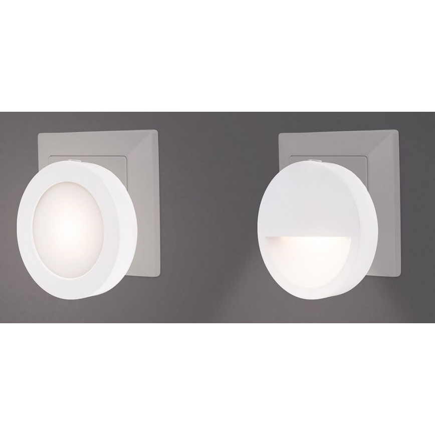 Rabalux - LED Noční světlo se senzorem soumraku LED/0,5W/230V 3000K pr. 65 mm