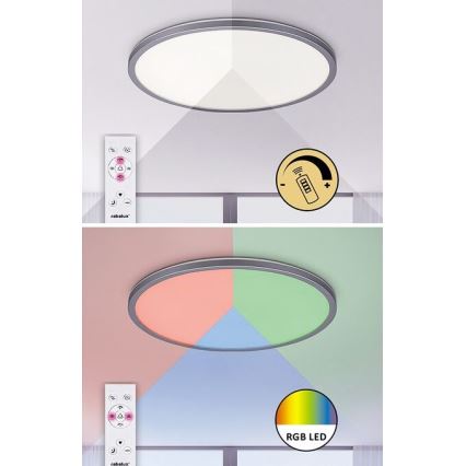 Rabalux - LED RGB Stmívatelné stropní svítidlo LED/22W/230V Wi-Fi Tuya + dálkové ovládání