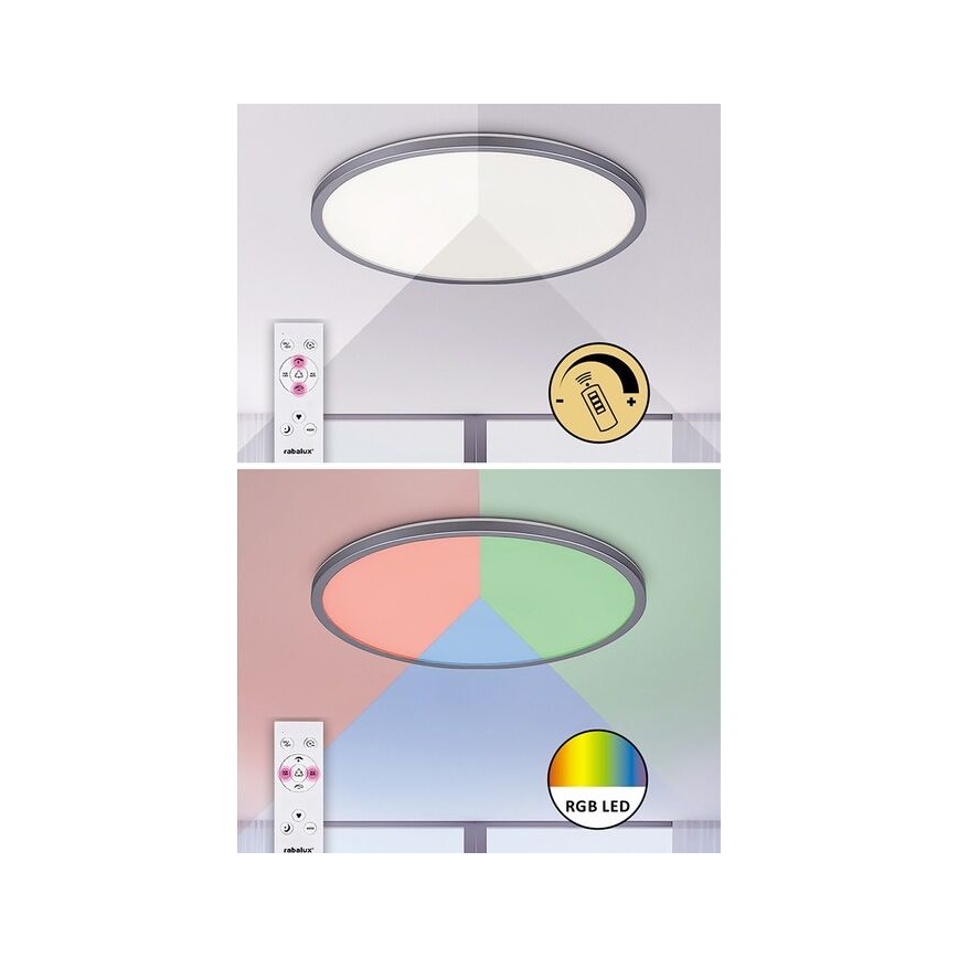 Rabalux - LED RGB Stmívatelné stropní svítidlo LED/22W/230V Wi-Fi Tuya + dálkové ovládání
