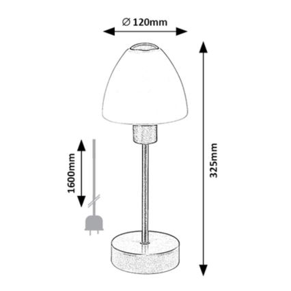 Rabalux - Stmívatelná stolní lampa 1xE14/40W/230V černá