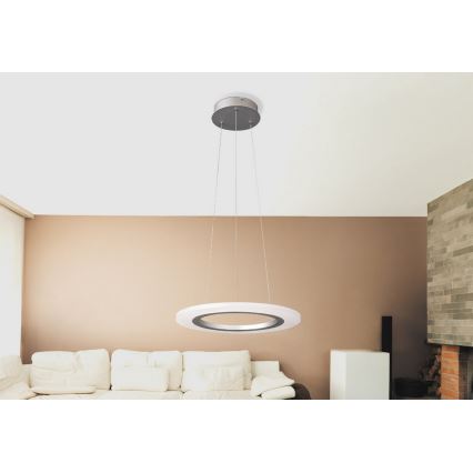 Rabalux 2428 - LED Lustr ADRIENNE LED/20W/230V stříbrná