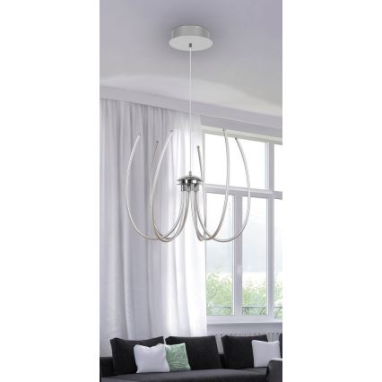 Rabalux- LED Lustr LED/62W/230V stříbrná