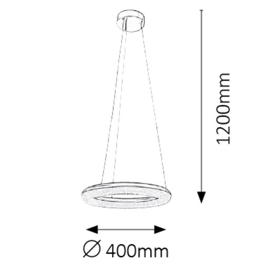 Rabalux - LED Stmívatelný lustr na lanku LED/24W/230V + dálkové ovládání 
