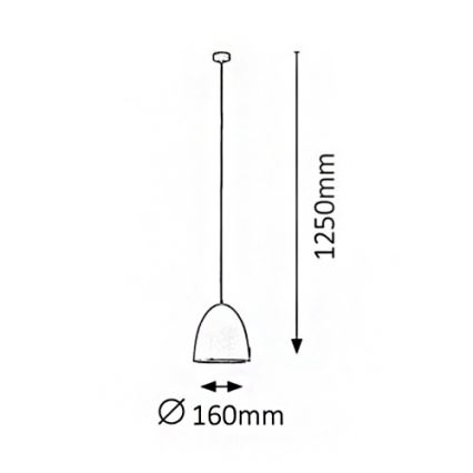 Rabalux 2589 - Lustr OLIVIA 1xE27/60W/230V