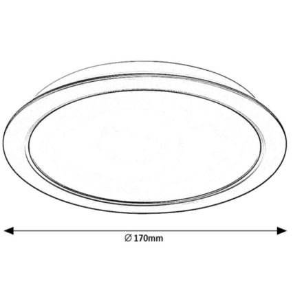 Rabalux - LED Podhledové svítidlo LED/17W/230V pr. 17 cm