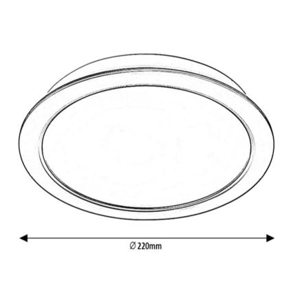 Rabalux - LED Podhledové svítidlo LED/24W/230V pr. 22 cm
