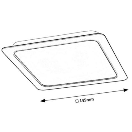 Rabalux - LED Podhledové svítidlo LED/12W/230V 14,5x14,5 cm