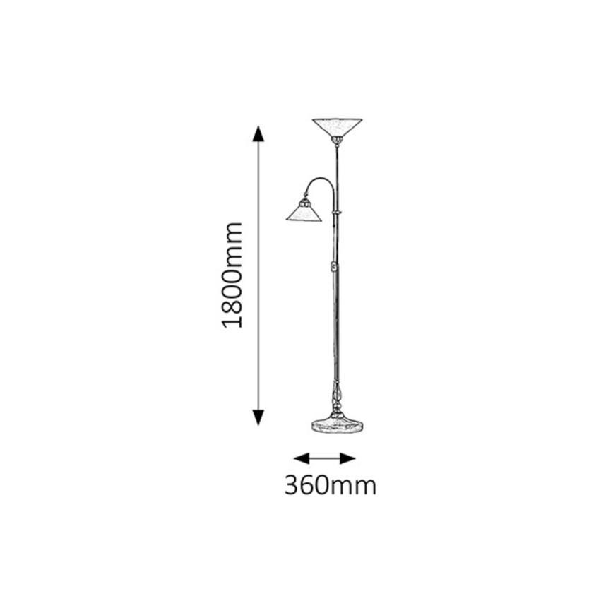Rabalux - Stojací lampa 2xE27/60W/230V