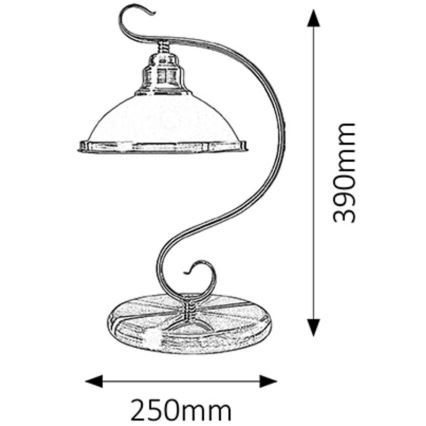 Rabalux - Stolní lampa 1xE27/60W/230V