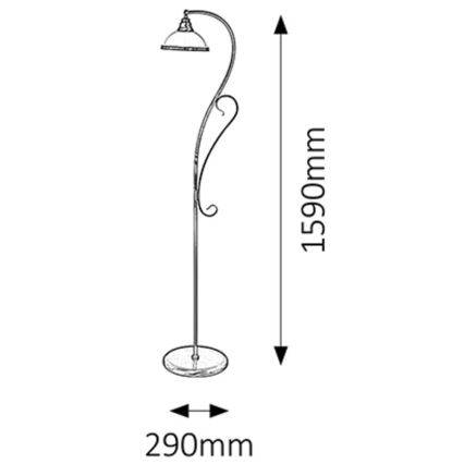 Rabalux - stojací lampa 1xE27/60W/230V