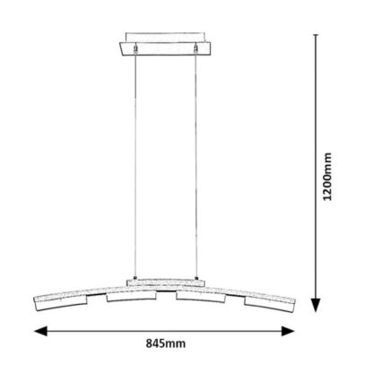 Rabalux  - LED Stmívatelný lustr na lanku LED/20W/230V